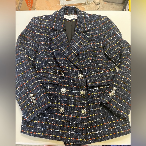 Veronica Beard Rumer Dickey Jacket Multicolor Tweed Blazer - Picture 8 of 11